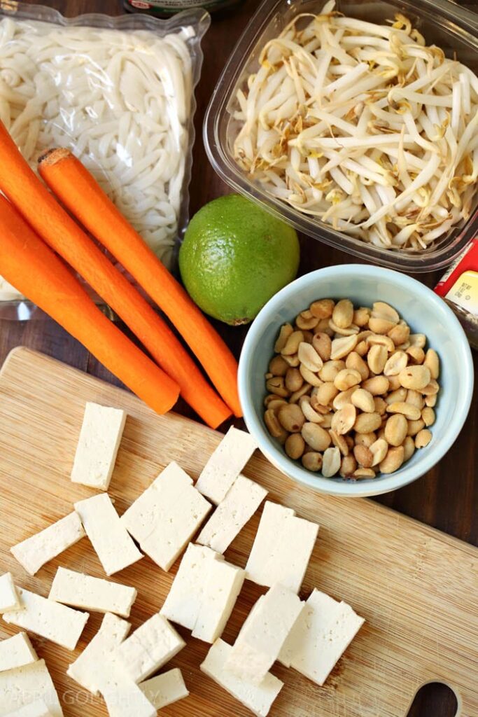 Pad thai ingredients