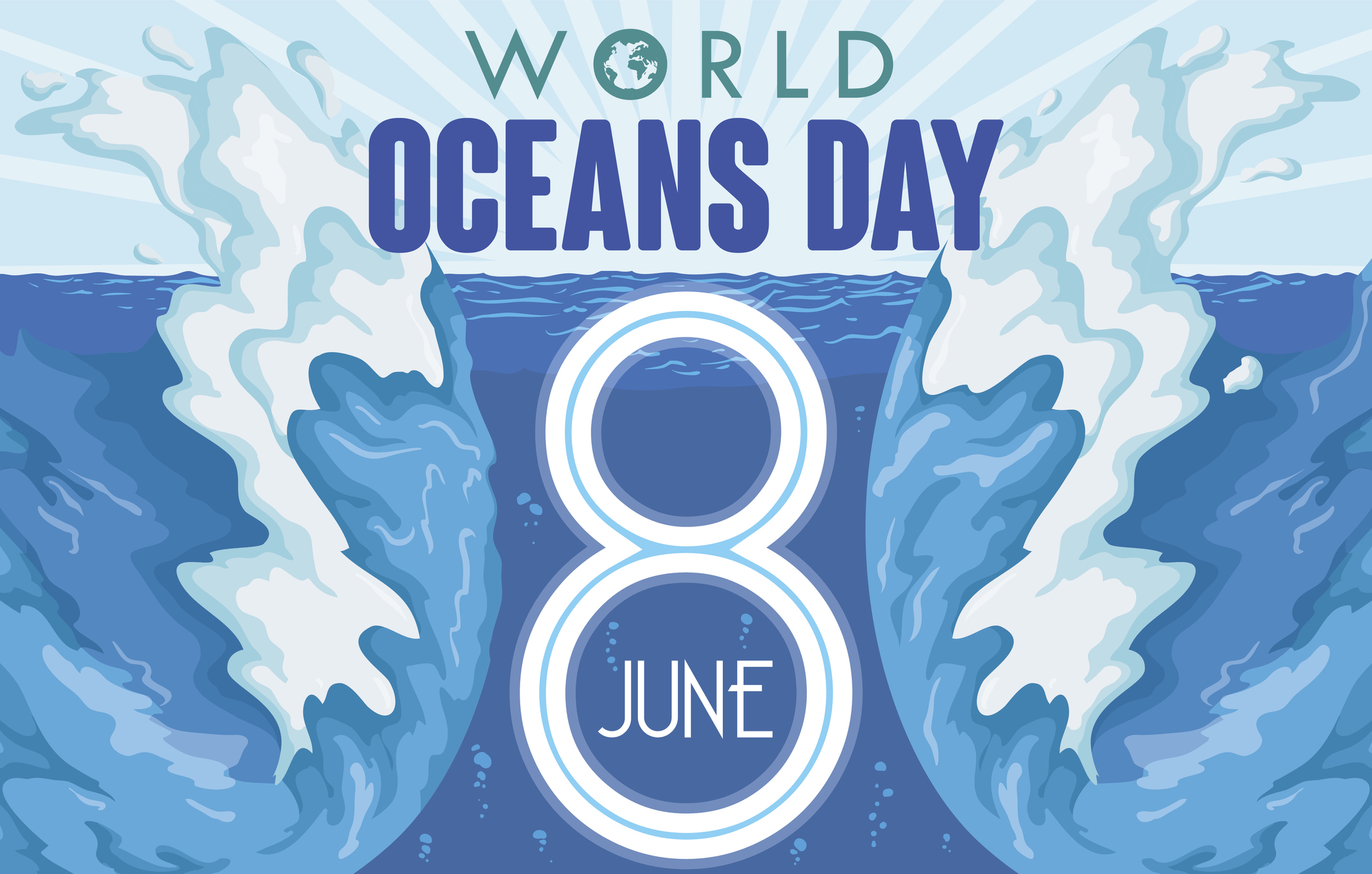 World Ocean Day Logo / World Oceans Day Design Template Ocean Health