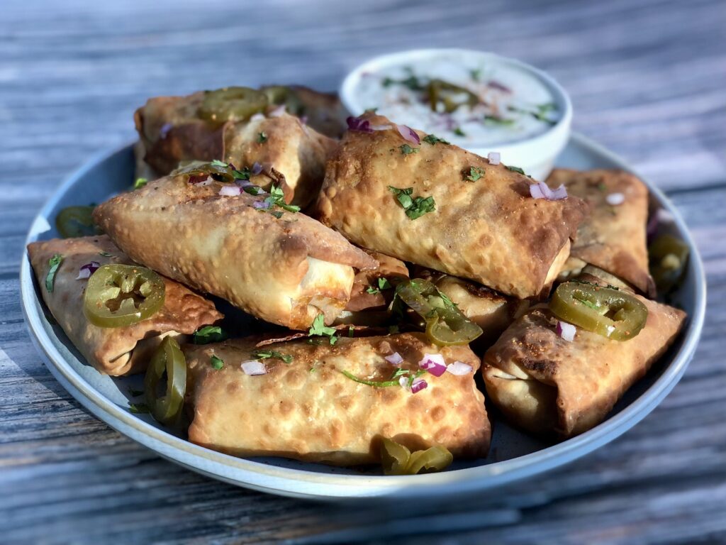 Southwest Vegan Egg Rolls