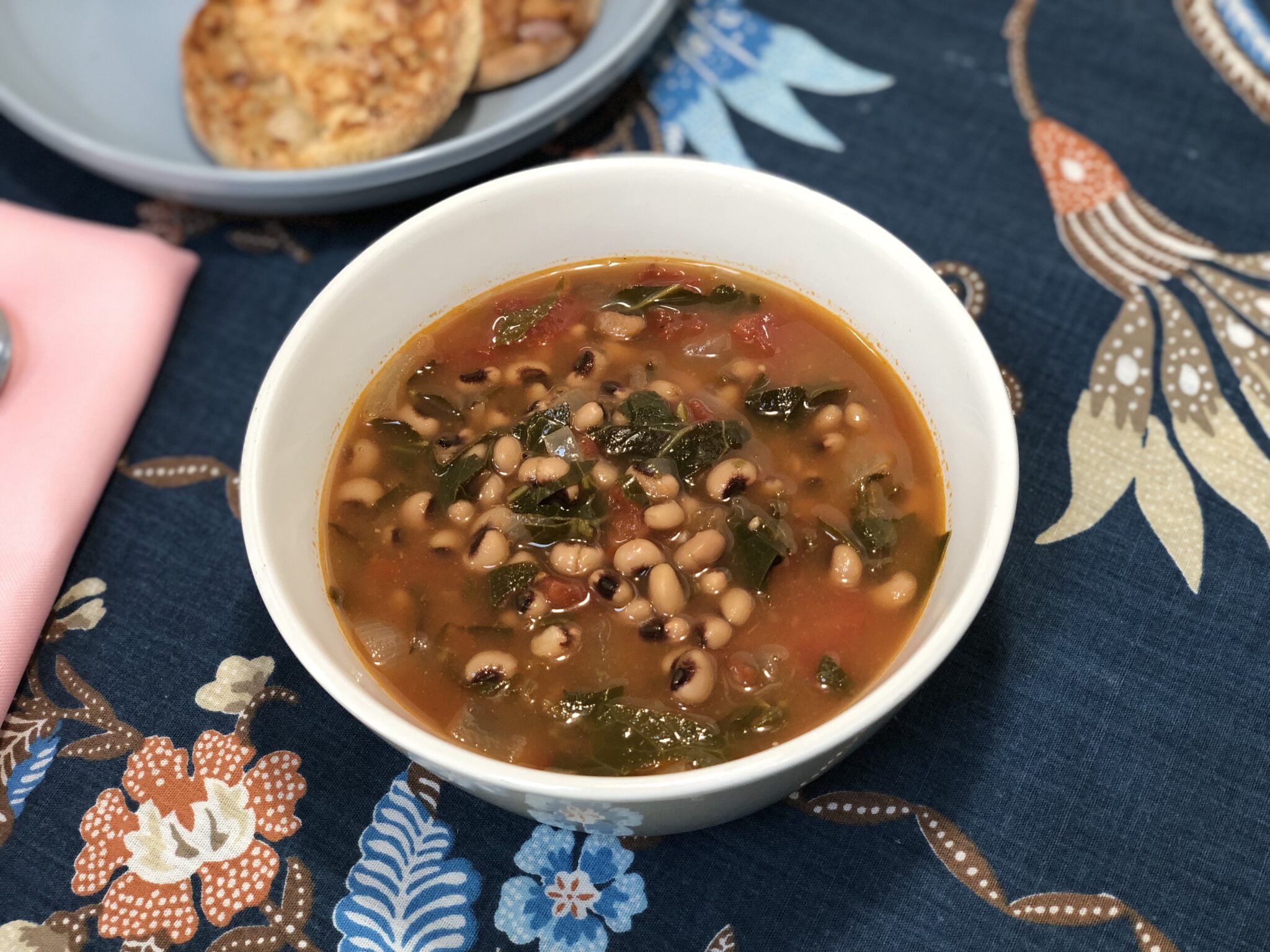 Good Luck Black Eye Peas and Collard Greens Soup - Vegan Action