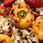 Vegan Chorizo Stuffed Peppers